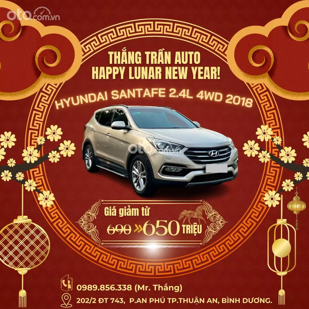 2018 Hyundai Santa Fe 2.4L Xăng Đặc biệt