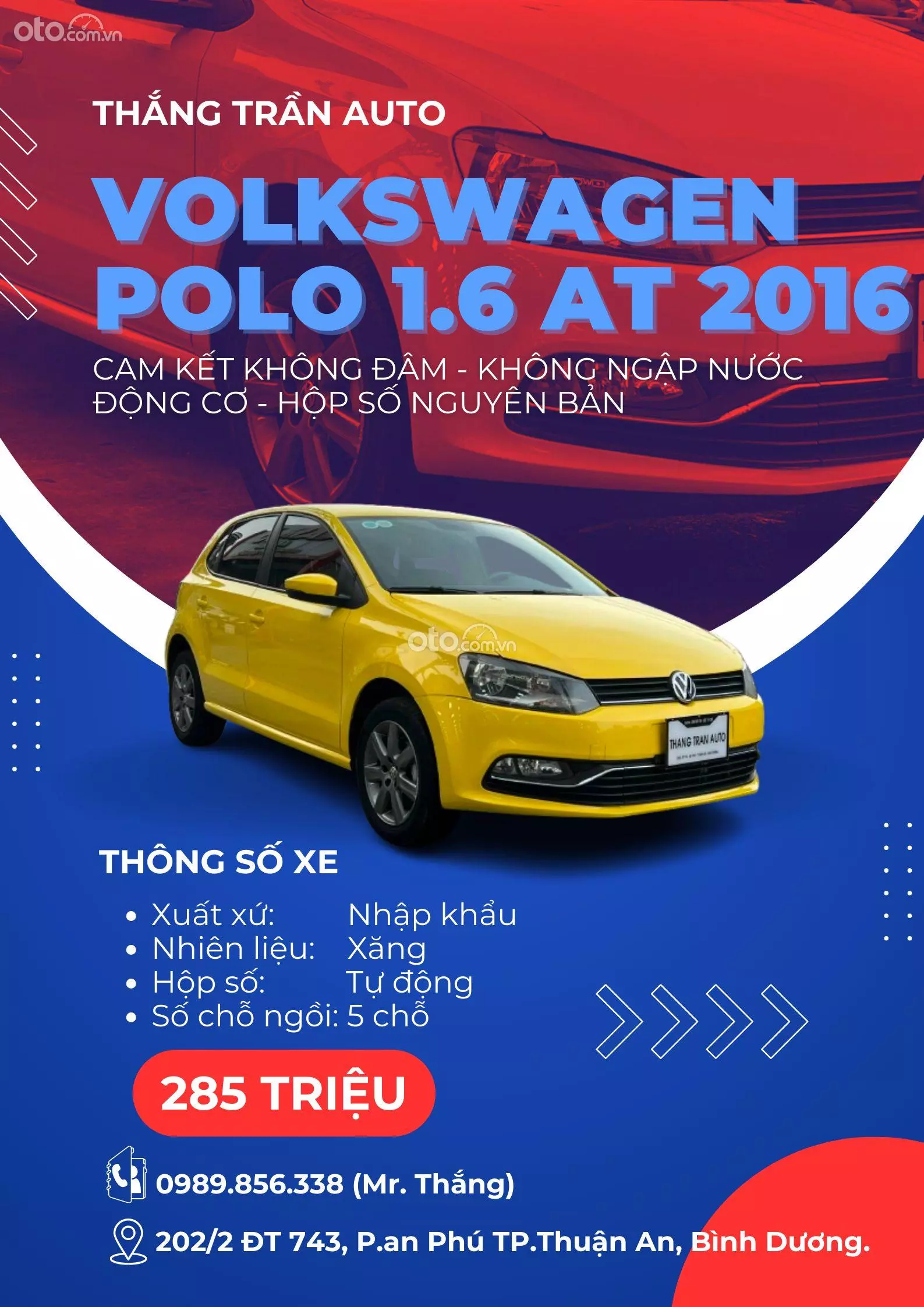 2016 Volkswagen Polo 1.6AT