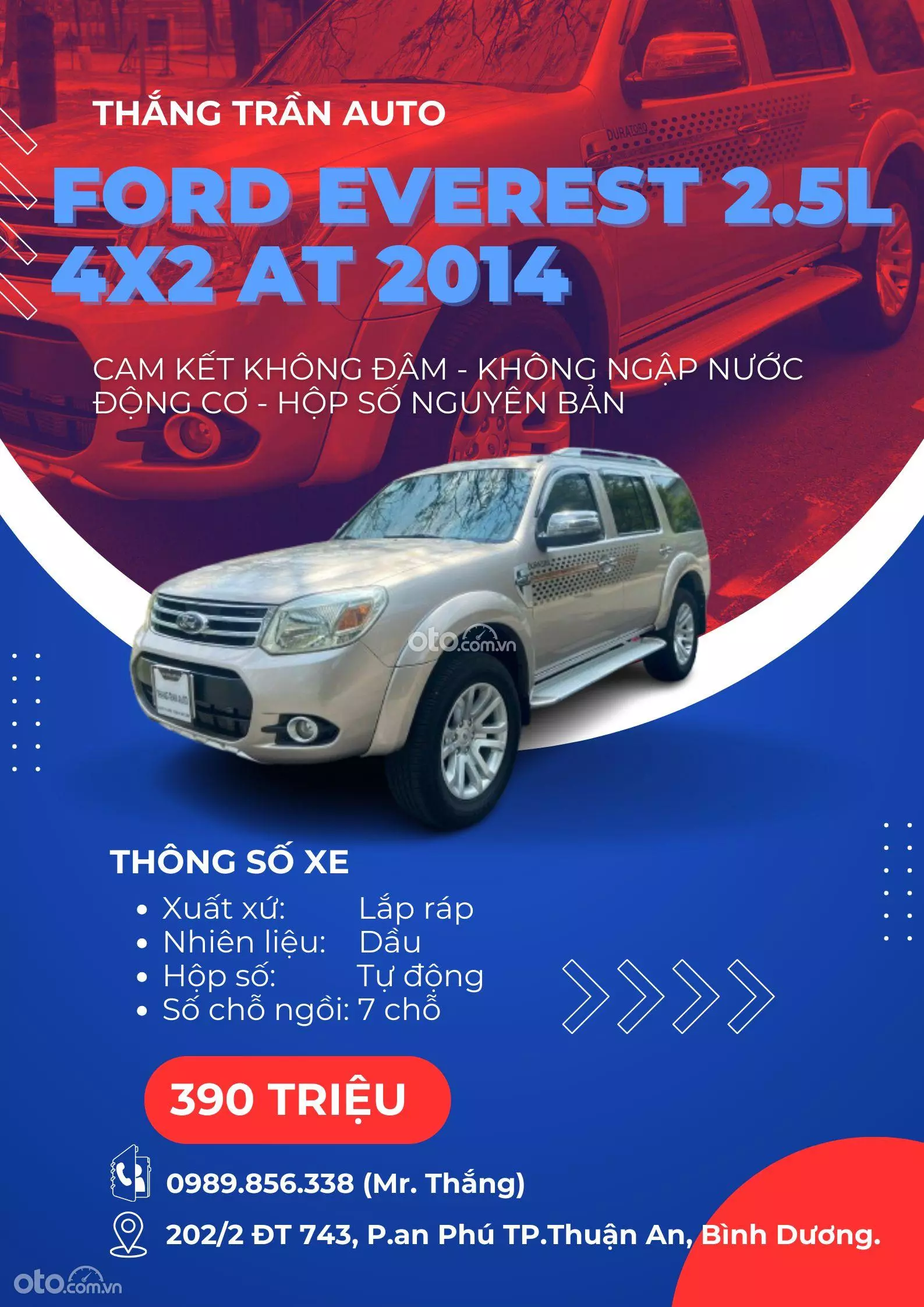 2014 Ford Everest 2.5 AT