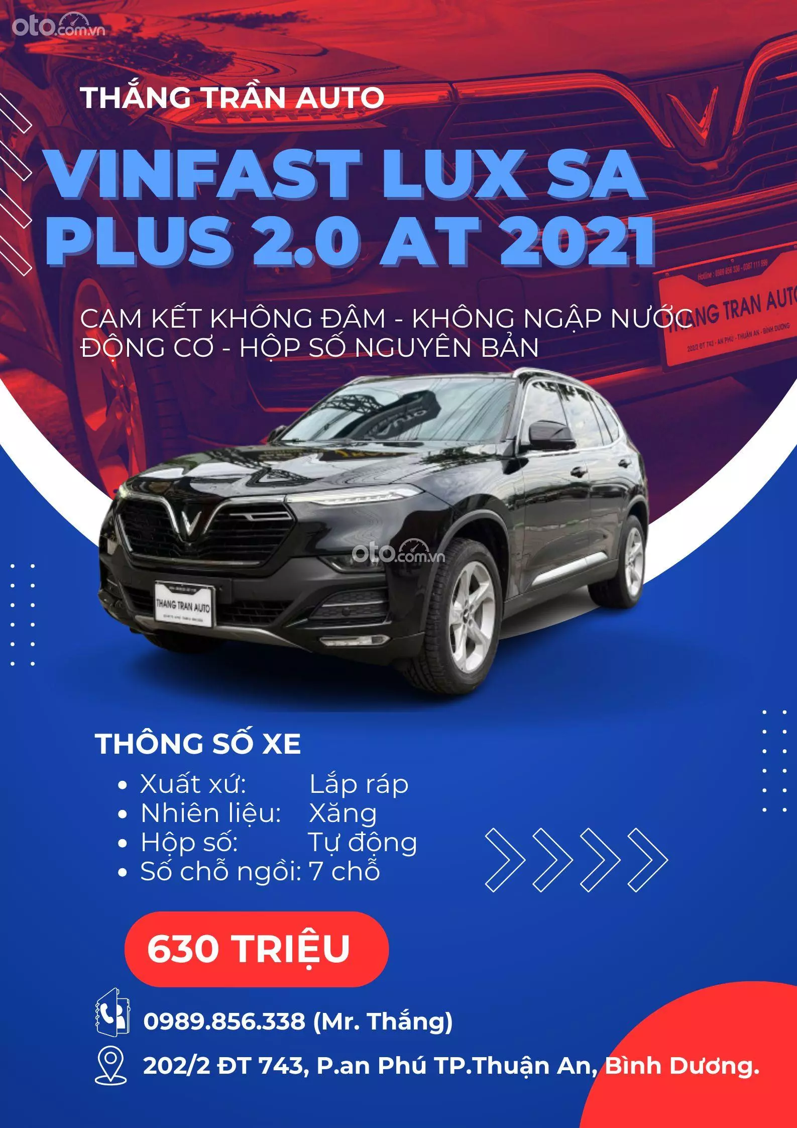 2021 VinFast LUX SA2 LUX SA2.0 Nâng cao