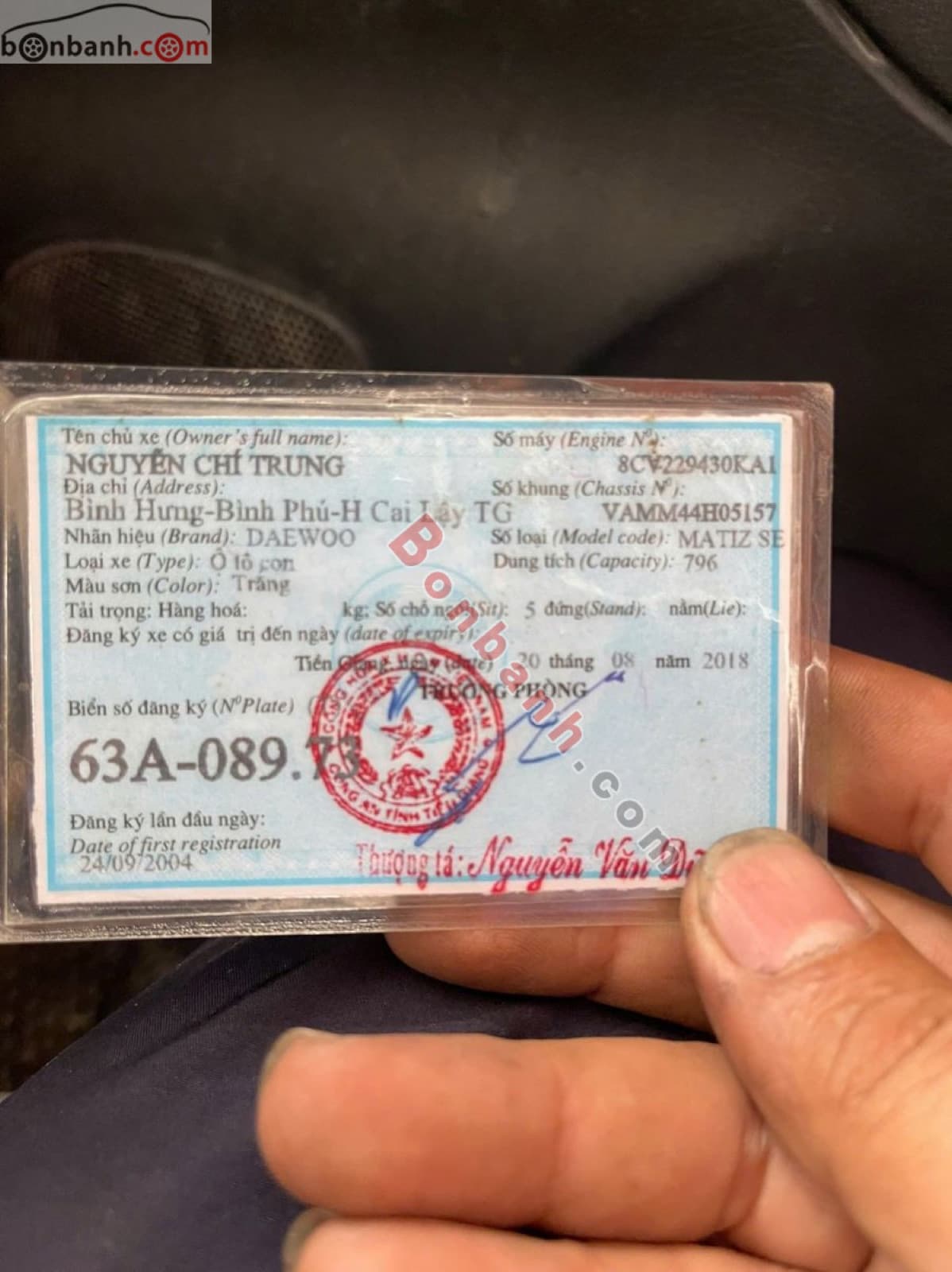 2004 Daewoo Matiz SE 0.8 MT - ảnh nhỏ 4
