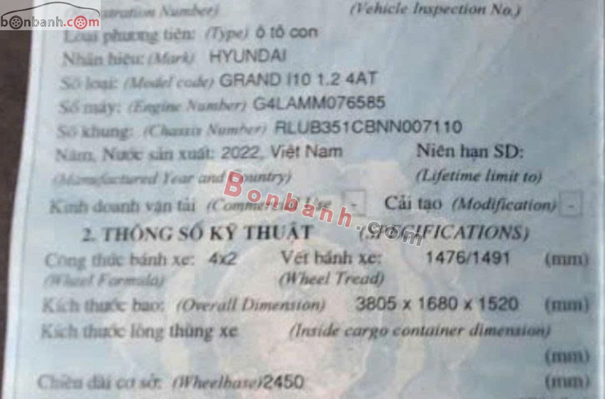 2022 Hyundai i10 1.2 AT - ảnh nhỏ 5